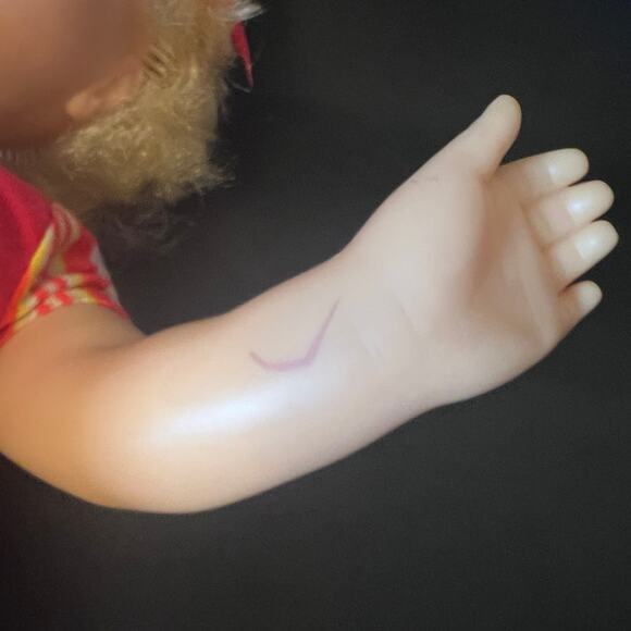 Mattel Baby First Step Doll VTG 1964 Blonde Original Outfit Skates not working - Picture 12 of 12